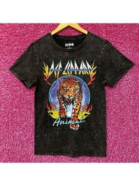 Def Leppard Hysteria Album Animal Graphic Heavy Metal Band T-Shirt Small